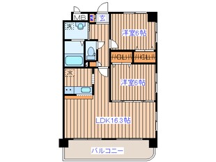 メゾンキャップⅡの物件間取画像